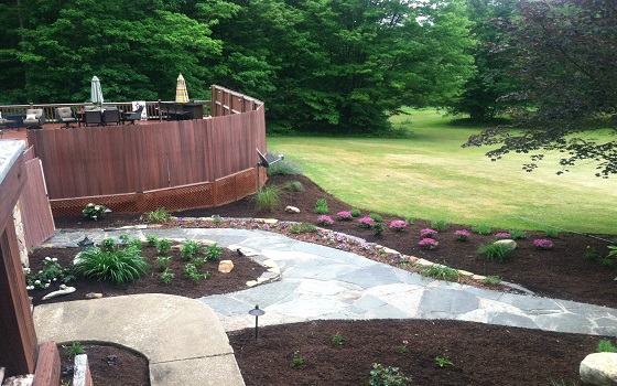 Stone Pathway with landscaping 1